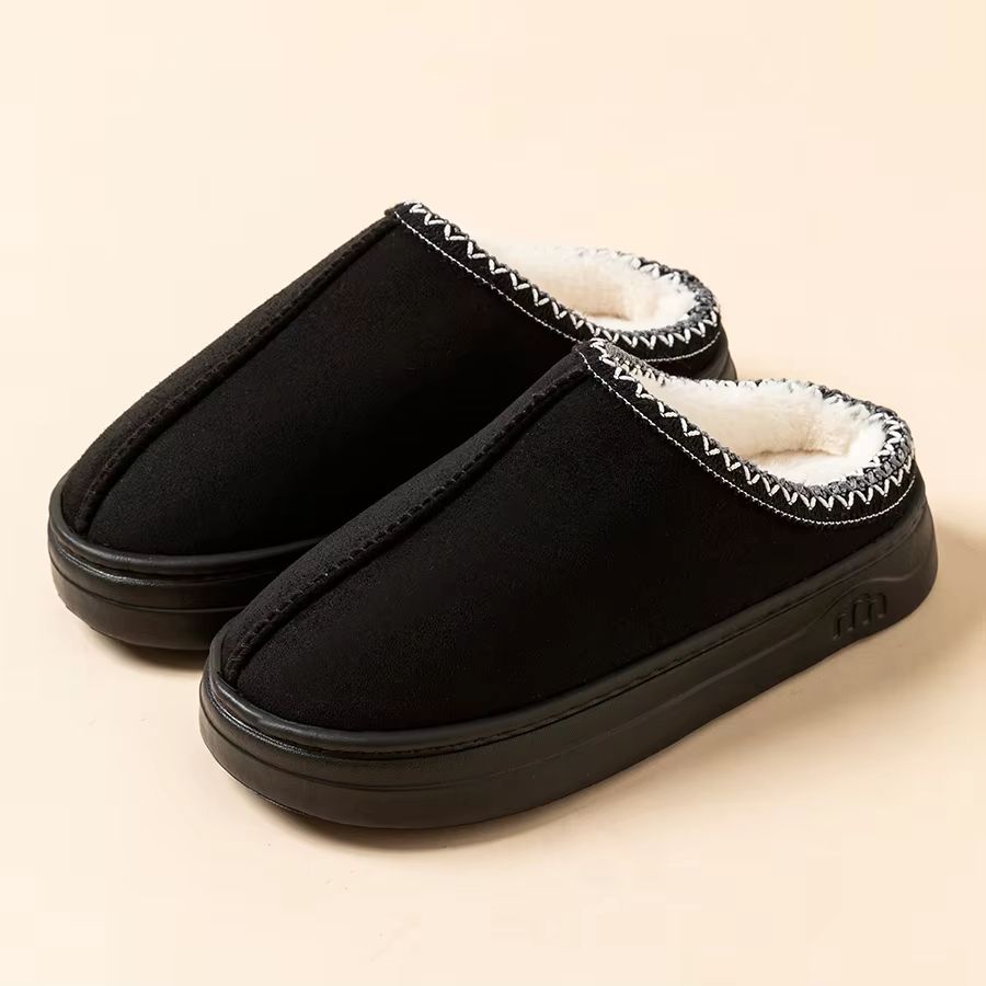 Winter Plush Slippers  Warm Fuzzy Fur Indoor Outdoor AntiSlip House Shoes For Women  Men 7