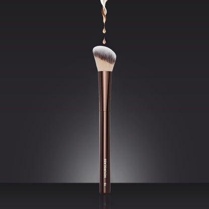 Liquid Blush Makeup Brush, Bronzer Cream Cheek Brush, Make Up Brush with Metal Handle Box for Smooth Blending