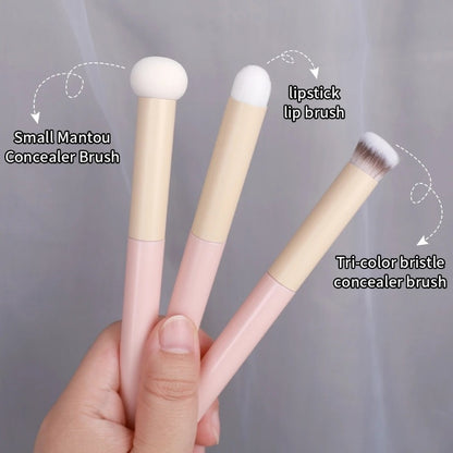 Makeup Brushes Set Soft Mushroom Sponge Head, Concealer Brush, Lipstick Lip Powder Puff, Foundation Contour Tools