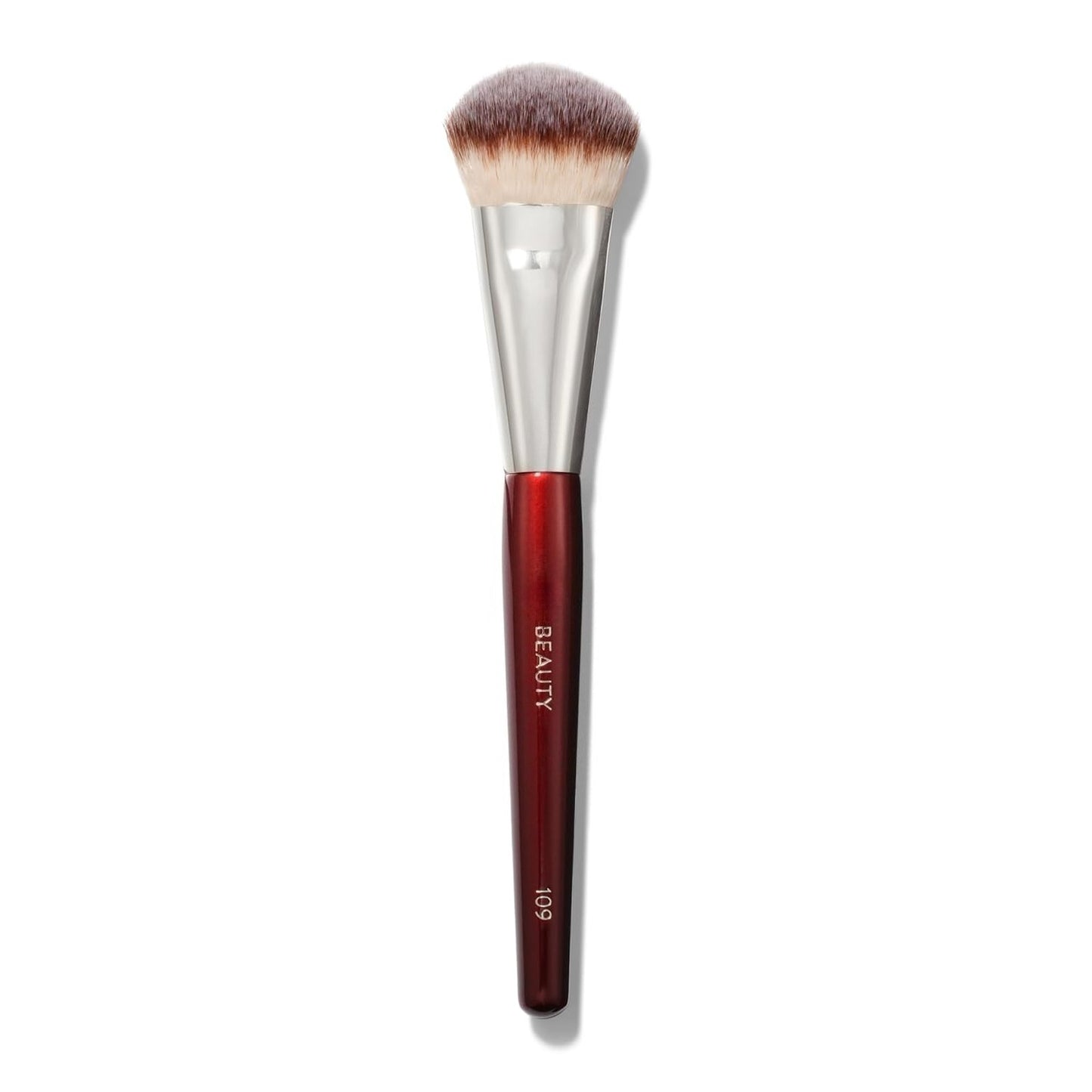 Mini Contoured Foundation Brush, Makeup Face Brush for Liquid Cream Foundation, Blending Bronzer, Blush, Highlighter