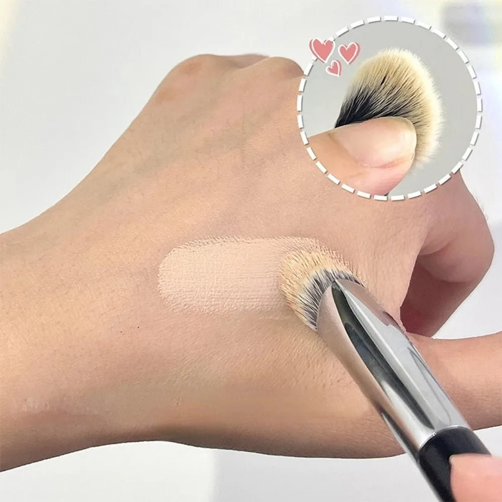 Karsyngirl Foundation Concealer Makeup Brushes, Contour Highlight Detail Brush Cosmetic Beauty, Three Sided Slope Tool