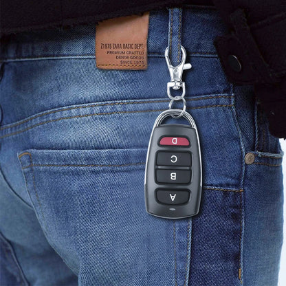Universal 433MHz Wireless RF Remote Control, Copy Code Garage Door Gate Duplicator Key Opener for 433 Mhz Systems