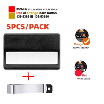 971LM Orange Button Remote Control, Compatible with 971LM, 973LM Gate Openers, Secure Belt Clip