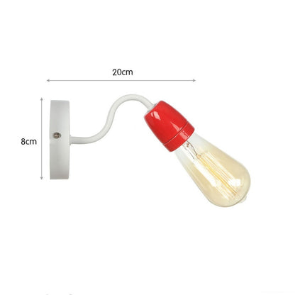 IWHD Colorful Ceramic LED Wall Lamp, Nordic Minimalism Wall Sconce for Living Room, Bedroom, Bathroom, Loft Decor