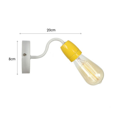 IWHD Colorful Ceramic LED Wall Lamp, Nordic Minimalism Wall Sconce for Living Room, Bedroom, Bathroom, Loft Decor