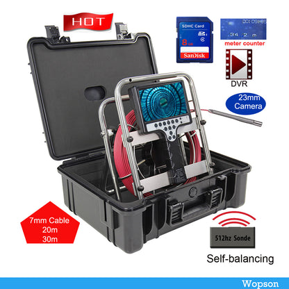 Fiberglass Cable Soft or Rigid with Connector, Compatible with Wopson Pipe Inspection Snake Camera for Plumbing & Drain