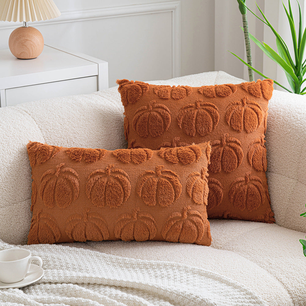 Embroidered Plush Pillowcase Cojines Simple Throw Headboard Pillow Cushion Covers Halloween Party S 2
