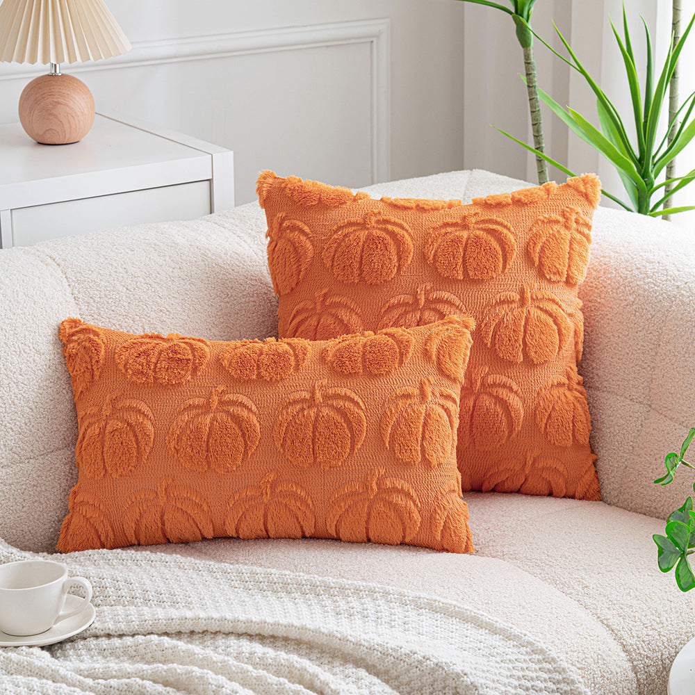 Embroidered Plush Pillowcase Cojines Simple Throw Headboard Pillow Cushion Covers Halloween Party S 4