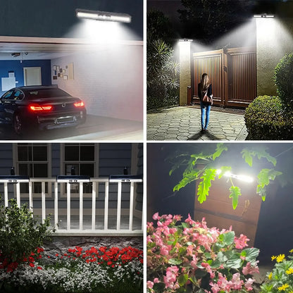 SUNLIGHT ENCOUNTER Clip On Solar Motion Lights Outdoor Waterproof, 36 LED Solar Fence Lights Outside, Portable Security