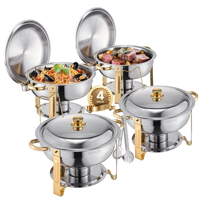 Stainless Steel Buffet Chafer Set for Catering and Events
