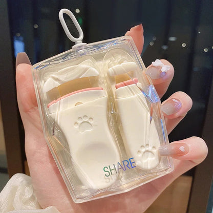 Cat Claw Eyelash Curler 2Pcs Portable Edgeless Curling Tool Gentle Half Clip For Natural Eyelashes  6