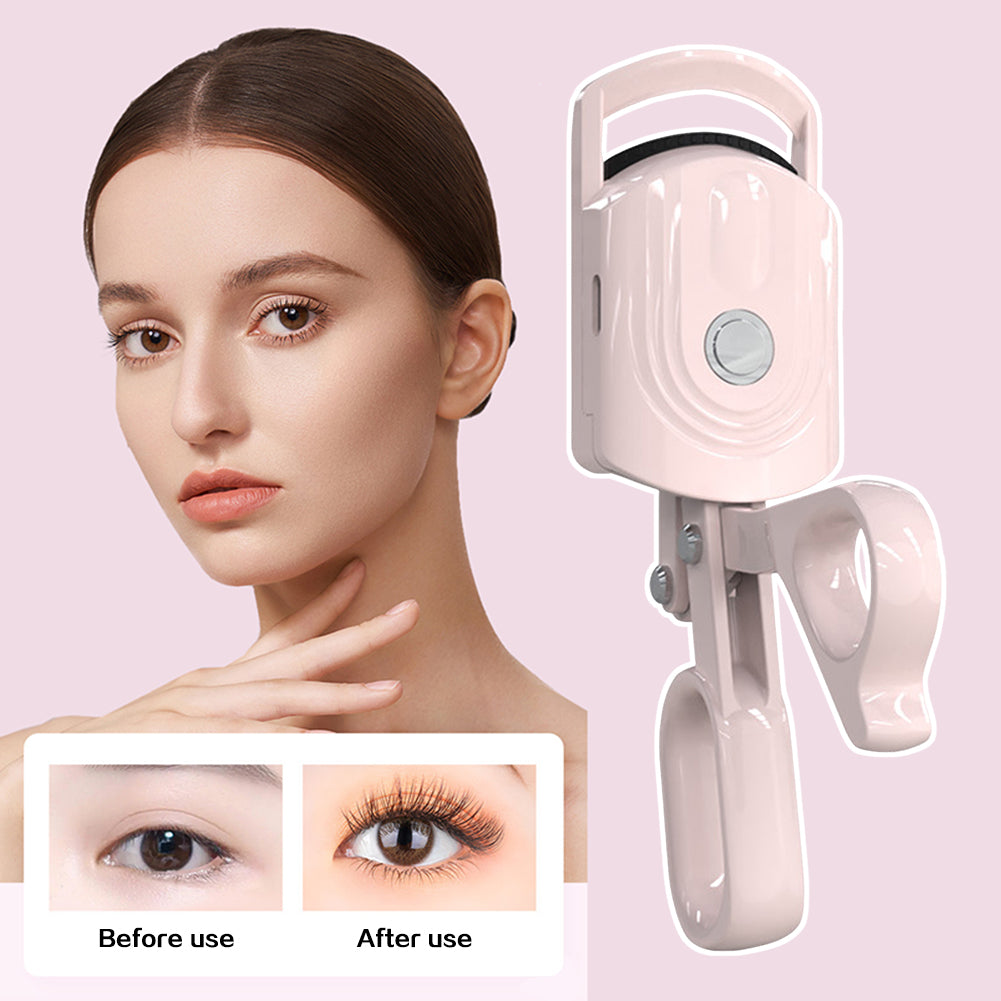 Rechargeable Electric Heated Eyelash Curler Fast Heating Lash Curler Makeup Supplies Long Lasting E 1