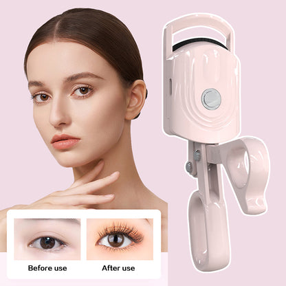 Rechargeable Electric Heated Eyelash Curler Fast Heating Lash Curler Makeup Supplies Long Lasting E 1