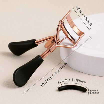 Stainless Steel Portable Eyelash Curler With 15 Silicone Pads Lash Extension And Curling Tools For  4