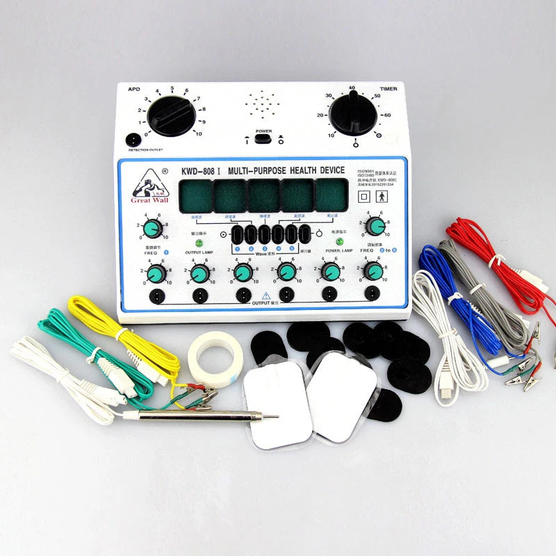 Advanced Electrical Nerve Muscle Stimulator Machine 50Hz 6Channel Output For Deep Tissue Pain Relie 2