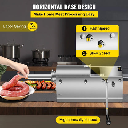 3 L Manual Sausage Stuffer For Home And Commercial Use 3