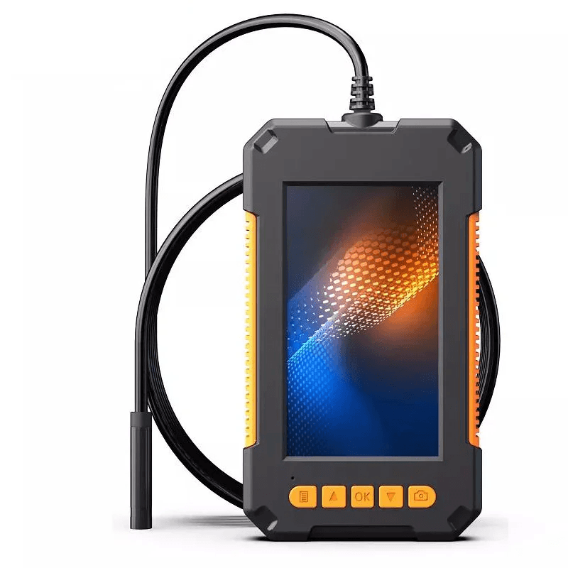 P40 Industrial Endoscope Camera: 4.3" HD Screen, 3.9mm/8mm Dual Lens Waterproof Borescope for Automotive