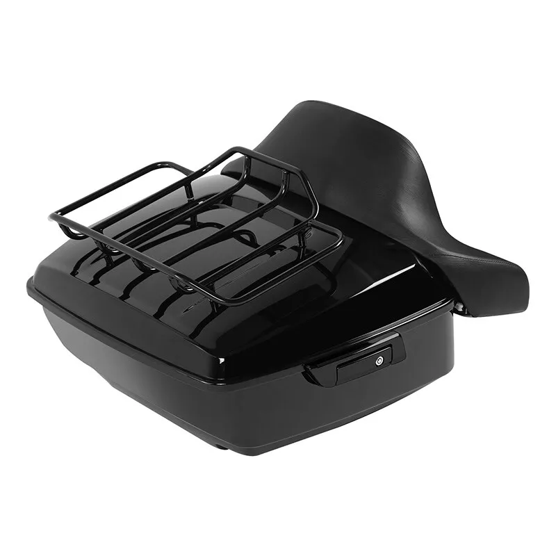 Motorcycle King Trunk Rack Backrest For Harley Touring  Street Glide  Road Glide Compatible Sissy B 2