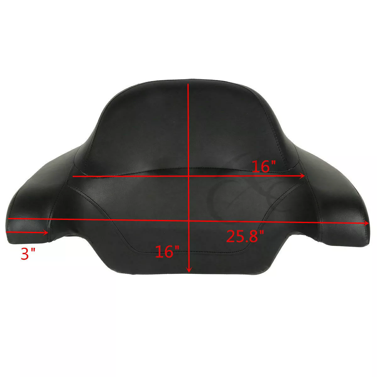 Motorcycle King Trunk Rack Backrest For Harley Touring  Street Glide  Road Glide Compatible Sissy B 5