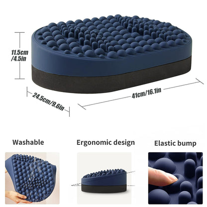 Adjustable Under Desk Foot Rest & Stool, Ergonomic Relief for Back & Hip Pain for Office Chairs and Gaming Setups