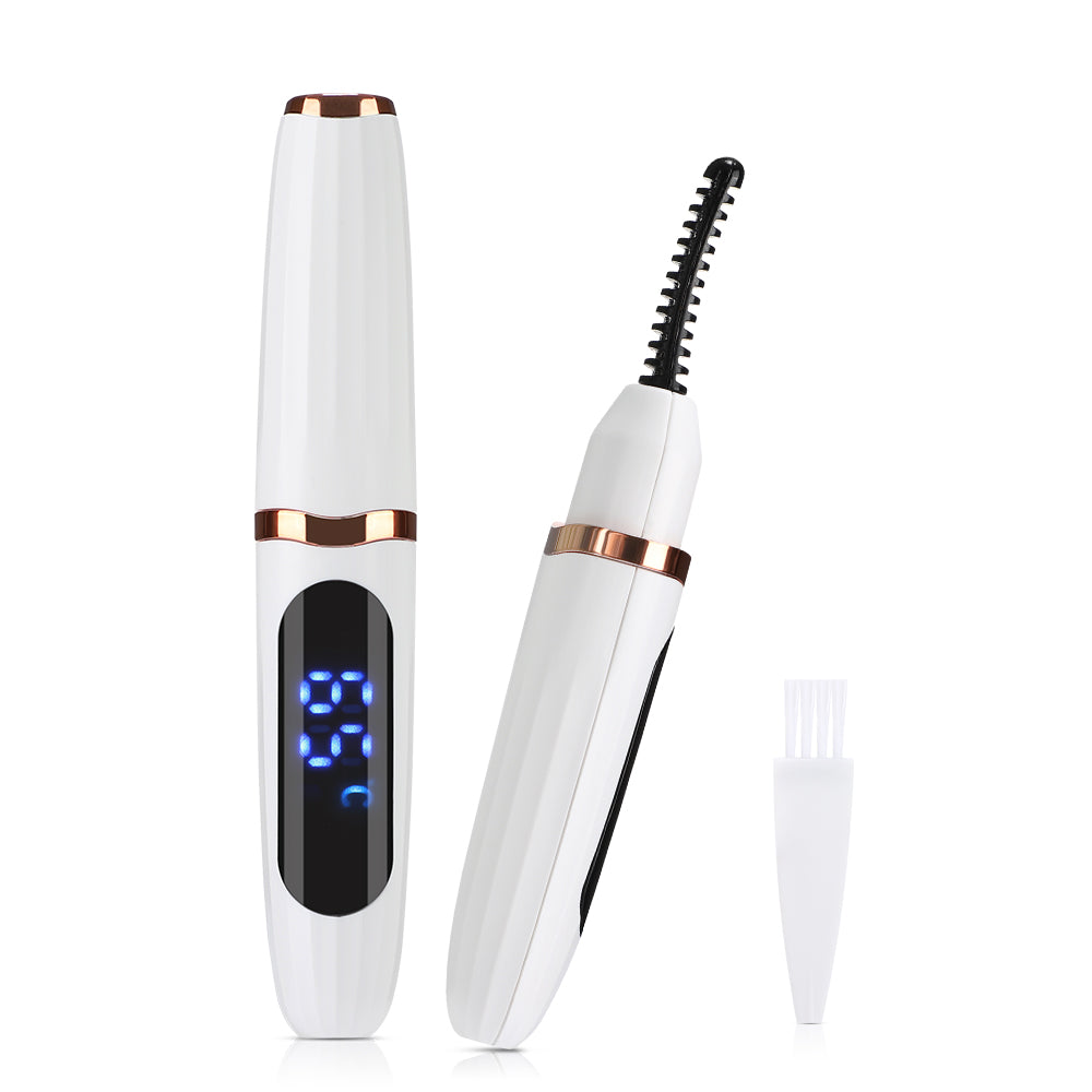 Professional Electric Eyelash Curler Fast Heating Lash Curling Tool, Natural Eyelash Comb, Portable Long Lasting Makeup
