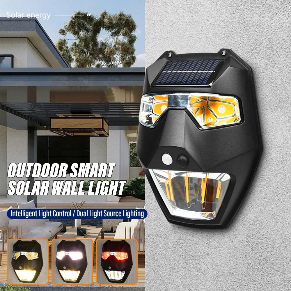 Solar Garden Wall Light with Smart Light and Infrared Sensor