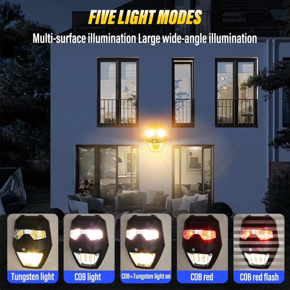 Solar Garden Wall Light With Smart Light And Infrared Sensor 4
