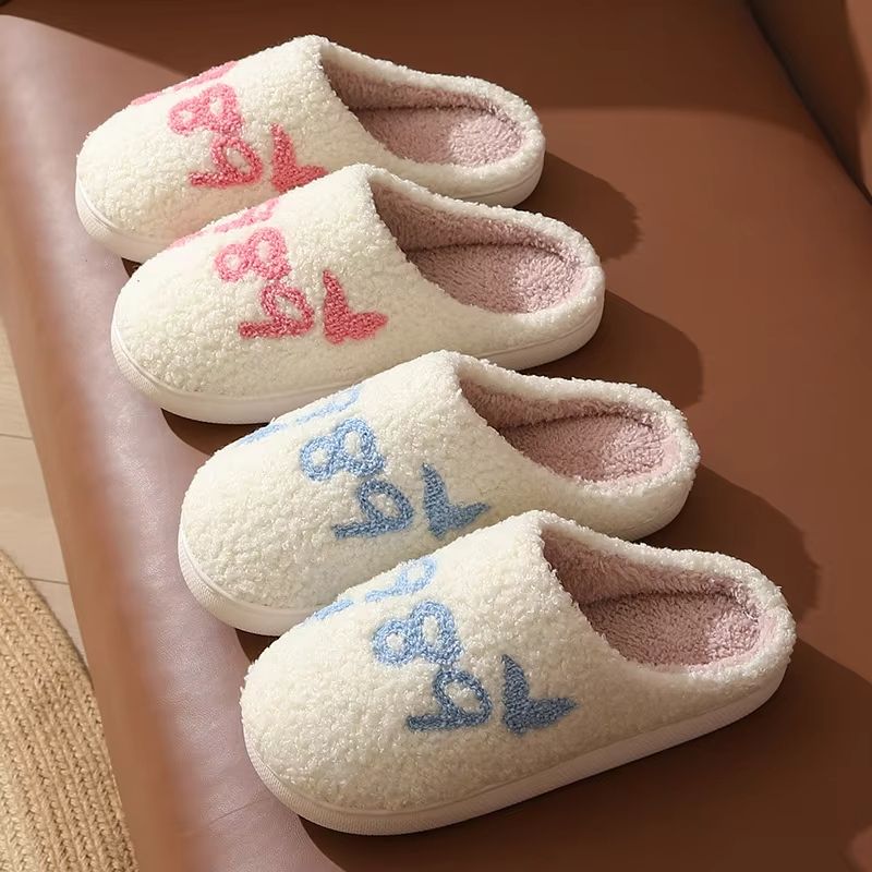 Winter Indoor Slippers  Cute Flower Slides For Women Men  Couples With Soft Flat Sole 6