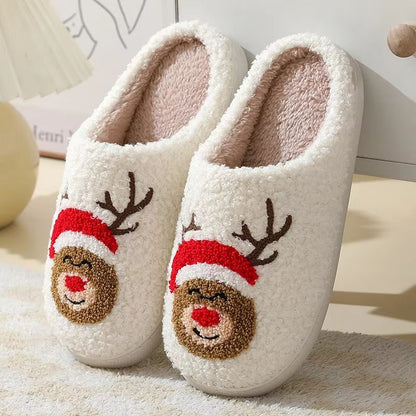 Winter Indoor Slippers  Cute Flower Slides For Women Men  Couples With Soft Flat Sole 13