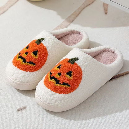 Winter Indoor Slippers  Cute Flower Slides For Women Men  Couples With Soft Flat Sole 18