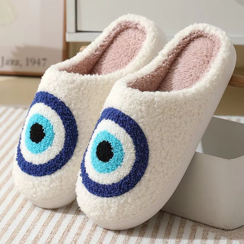 Winter Indoor Slippers  Cute Flower Slides For Women Men  Couples With Soft Flat Sole 20