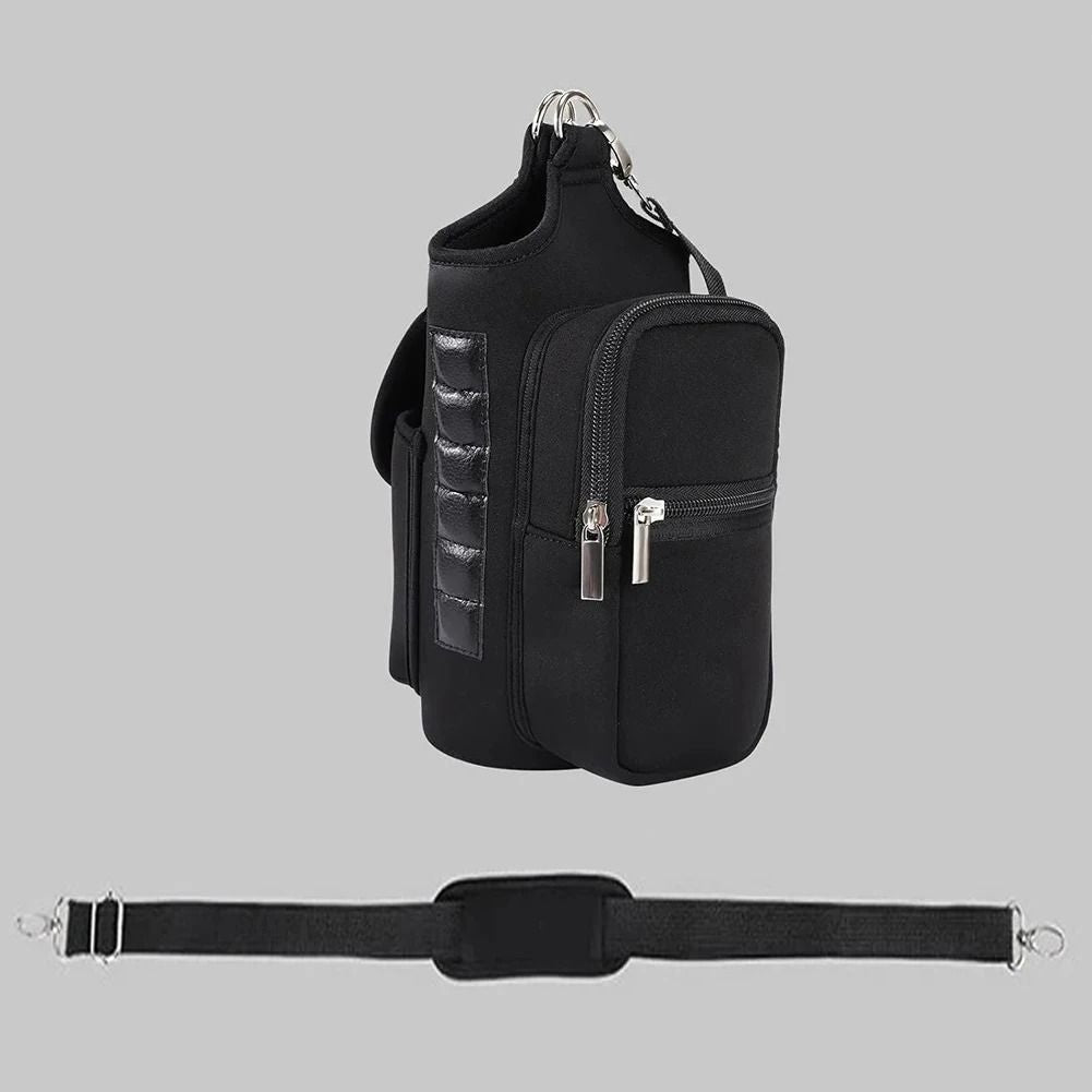 Magnetic Water Bottle Holder With Phone Pocket And Shoulder Strap 6