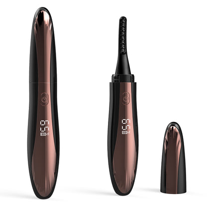 Portable Heated Eyelash Curler USB Type C Charging, Wide Angle Mini Electric Eye Lash Curler for Makeup Beauty