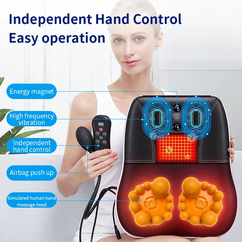 Neck And Shoulder Pain Relief Massager Pillow Jinkairui Electric Shiatsu With Heat Vibration And Ce 1