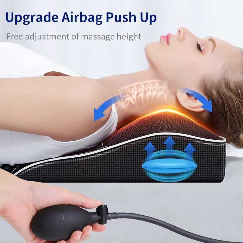 Neck And Shoulder Pain Relief Massager Pillow Jinkairui Electric Shiatsu With Heat Vibration And Ce 2