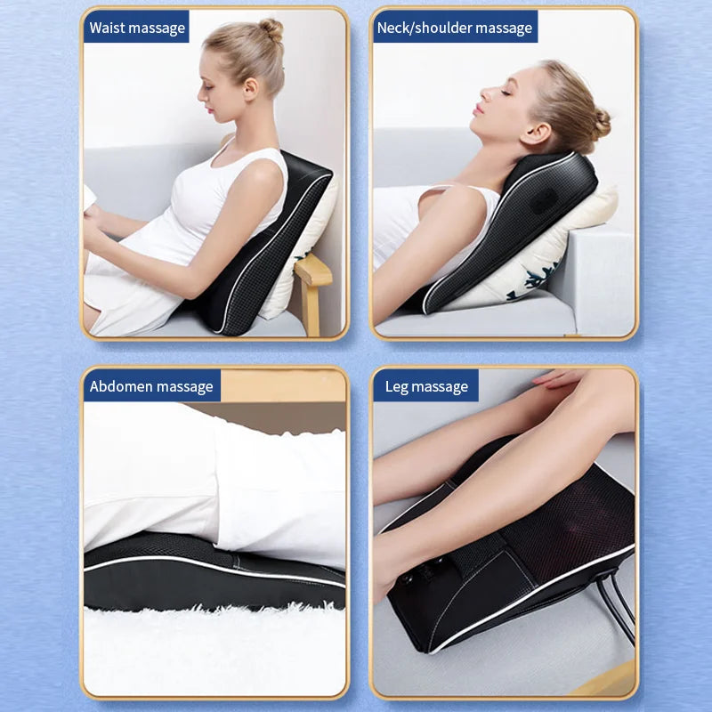 Neck And Shoulder Pain Relief Massager Pillow Jinkairui Electric Shiatsu With Heat Vibration And Ce 5