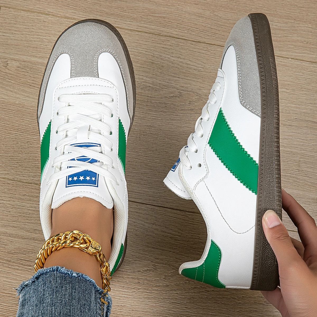 Lightweight Lace Up Fashion Sneakers Comfortable Non Slip Casual Sports Shoes 5