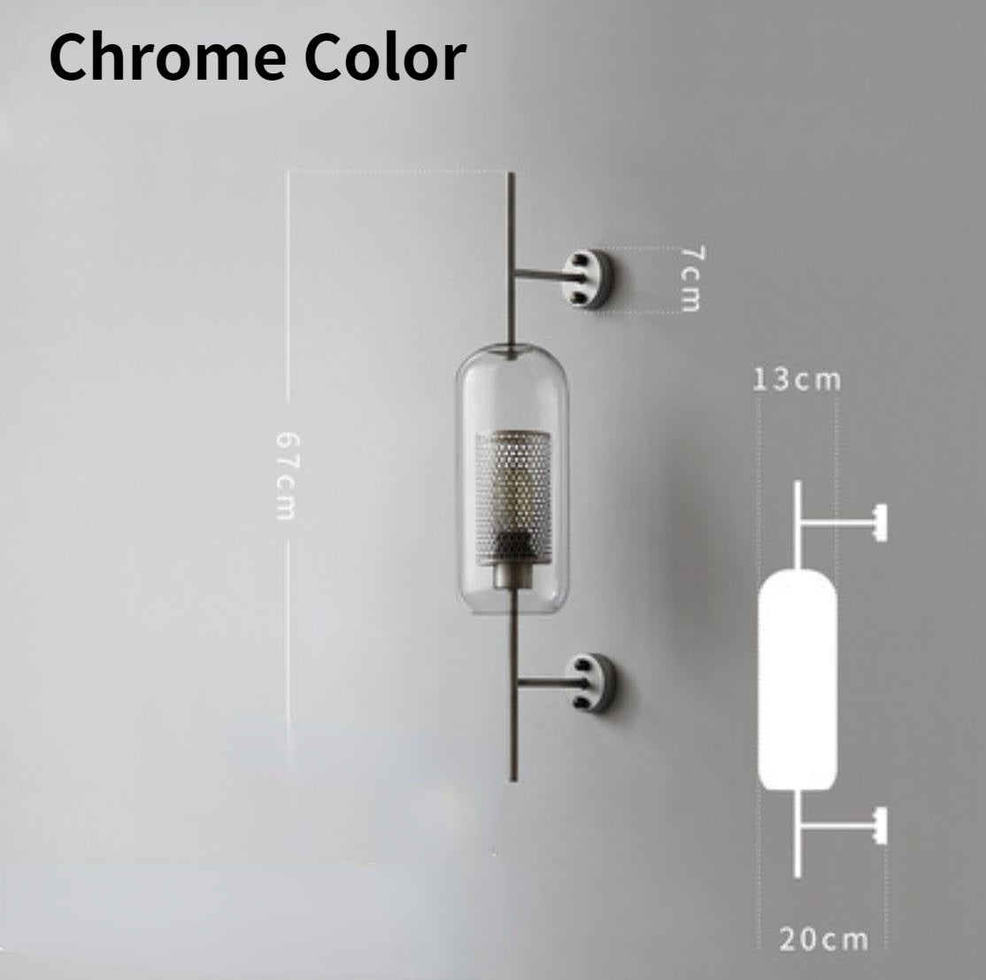 Modern Glass Wall Lamp Fixture, Golden Ball Sconce Lighting for Bedside, Living Room, Corridor Home Decoration