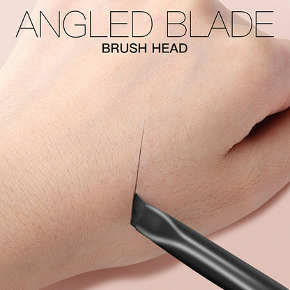 Professional 4pcs Blade Makeup Brushes Angled Eyebrow Brush Flat Eyeliner Brush Fine Liner Brow Mak 3