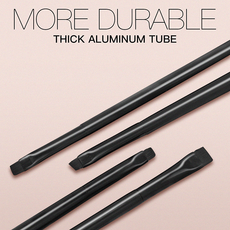 Professional 4pcs Blade Makeup Brushes Angled Eyebrow Brush Flat Eyeliner Brush Fine Liner Brow Mak 4