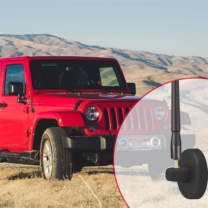 Rubber Antenna Replacement AM FM Radio Signal Aerial For Jeep Dodge Ram Ford Raptor Accessories 3