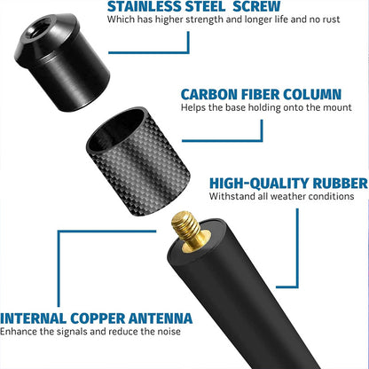Rubber Antenna Replacement AM FM Radio Signal Aerial For Jeep Dodge Ram Ford Raptor Accessories 4