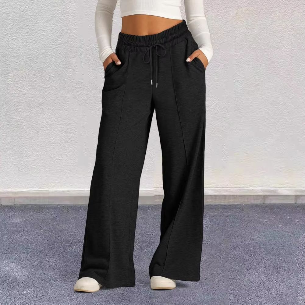 Womens Straight Leg Yoga Sweatpants  Loose Wide Leg Casual Tracksuit Pants For Gym  Outdoor 1