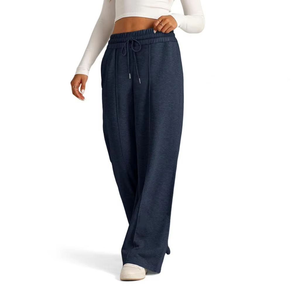 Womens Straight Leg Yoga Sweatpants  Loose Wide Leg Casual Tracksuit Pants For Gym  Outdoor 3