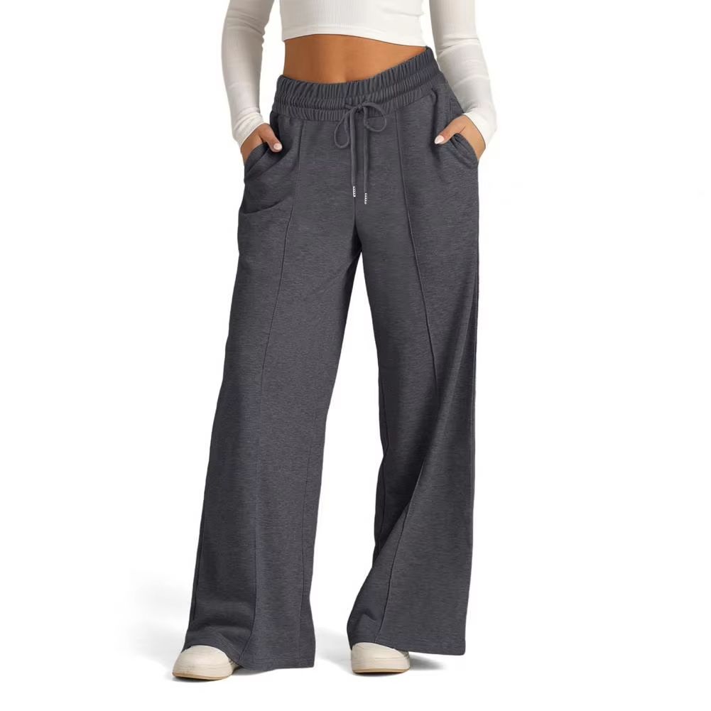 Womens Straight Leg Yoga Sweatpants  Loose Wide Leg Casual Tracksuit Pants For Gym  Outdoor 6