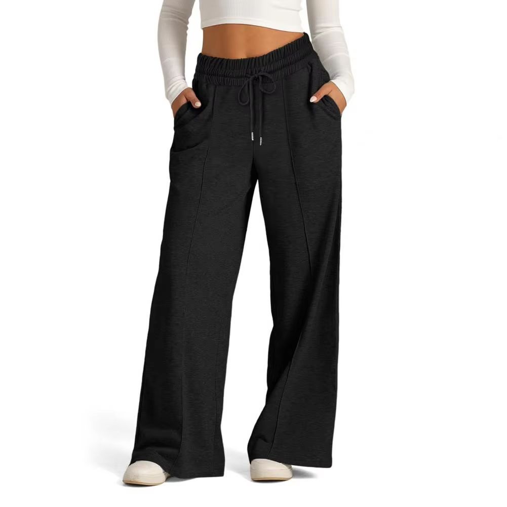 Womens Straight Leg Yoga Sweatpants  Loose Wide Leg Casual Tracksuit Pants For Gym  Outdoor 7