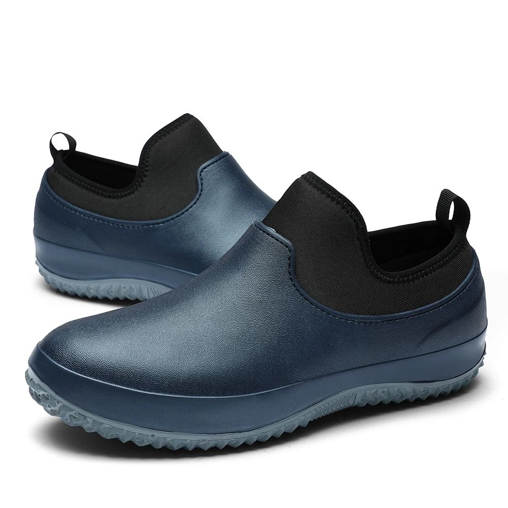 Anti Slip Rubber Rain Shoes Short Tube Waterproof Kitchen Garden Car Wash Fishing Shoes 8