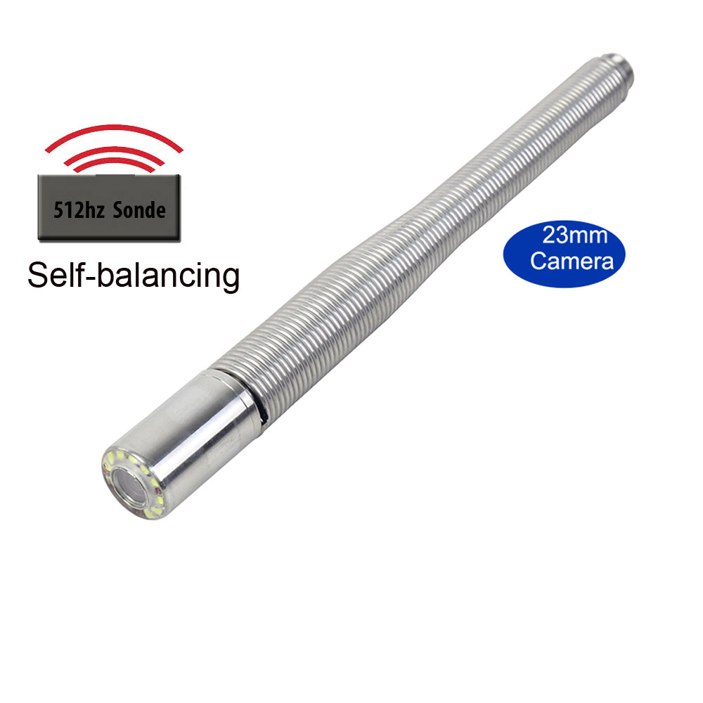 Long Self Leveling Sewer Drain Inspection Camera With Transmitter Sonde DVR Recorder  Meter Counter 1