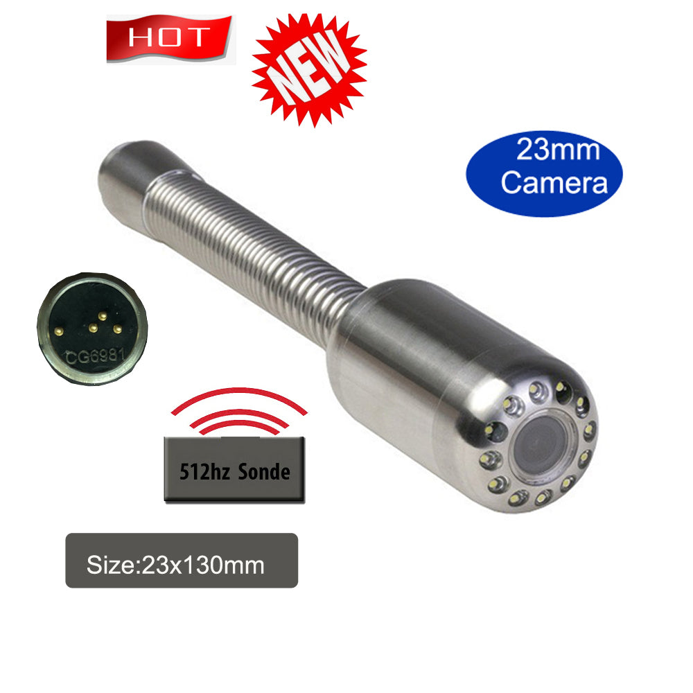 Long Self Leveling Sewer Drain Inspection Camera With Transmitter Sonde DVR Recorder  Meter Counter 3