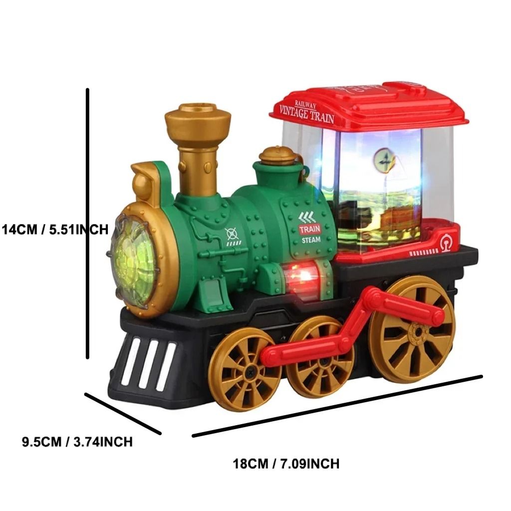 Electric Spray Steam Train Toy For Kids With Lights And Sound 6